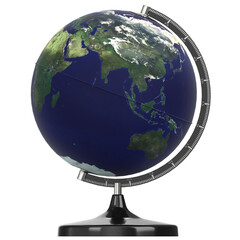 3d rendering illustration of a desktop Earth world globe