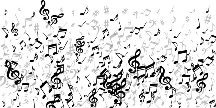 Music note symbols vector design. Symphony