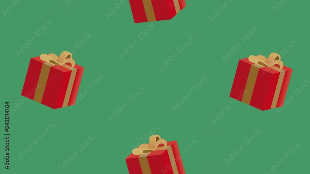 Poster happy merry christmas gifts pattern