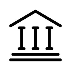 Bank Building icon template PNG file