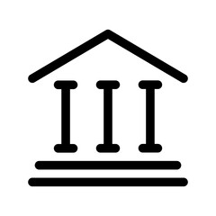 Bank Building icon template PNG file