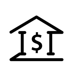 Bank Building icon template PNG file