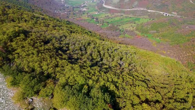 grass and mountains in Montella