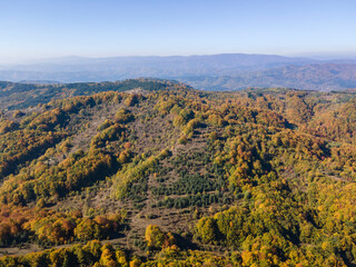 Fototapeta premium Autumn Landscape of Erul mountain, Bulgaria