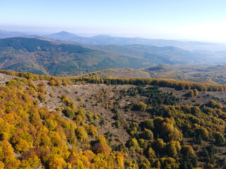 Obraz premium Autumn Landscape of Erul mountain, Bulgaria
