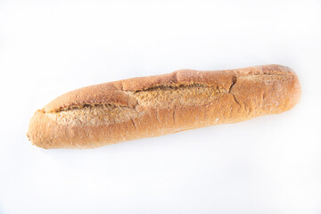 bread on a white background,
