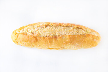 Bread on a white background. 