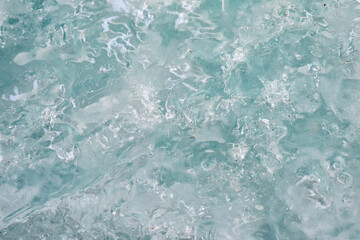 Detail of an ice wall inside the Ice Cave at the Sea of Ice glacier, the largest glacier in France, Chamonix, Haute Savoie, France