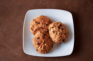 GALLETAS CASERAS DE CALABAZA CON  CHOCOLATE 