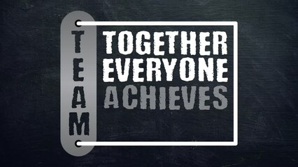 Team together everyone achieves more motivation quote