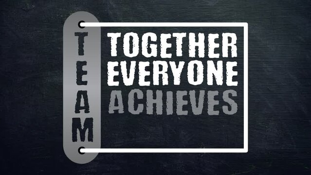Team together everyone achieves more motivation quote