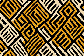 Door stickers Boho Style Geometric ethnic oriental ikat pattern traditional Design for backgroundcarpetwallpaperclothingwrappingBatikfabric2d illustrated illustration.embroidery style.