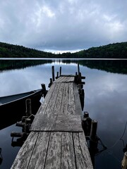 Fototapeta premium pier on the lake