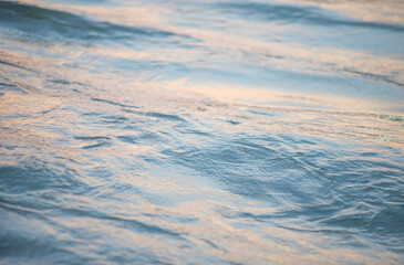 Wave pattern on the water surface