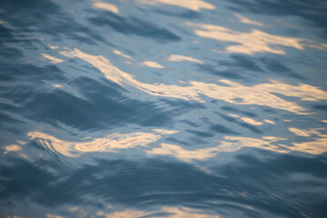 Wave pattern on the water surface