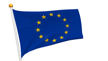 EU.png,[PNG] EU flag fluttering in the wind