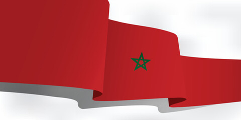flag of morroco , to commemorate the big day in the country of morocco or world events