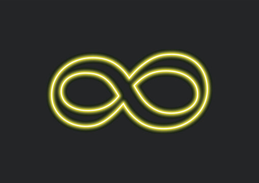s&iacute;mbolo infinito neon