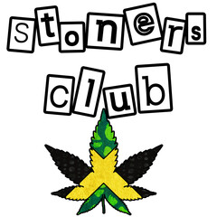 Stoners Club Purple Marijuana Leaf
