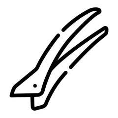 hairpin line icon