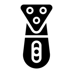 electric shaver glyph icon