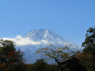 世界遺産の富士山
