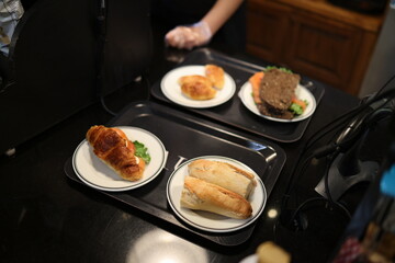 fresh sandwiches and bread