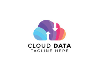 Cloud icon logo design