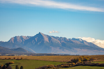 landscape with mountains and clouds, Krivan, High Tatras, Slovakia