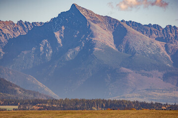 landscape with mountains and clouds, Krivan, High Tatras, Slovakia