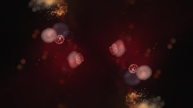夏派手に爆発する花火　パーティー・イベント・祭りの背景