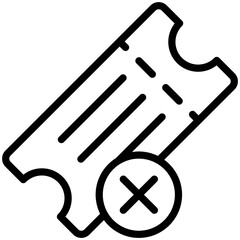 delete ticket icon
