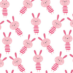 Cute animal cartoon pattern suitable for wallpaper