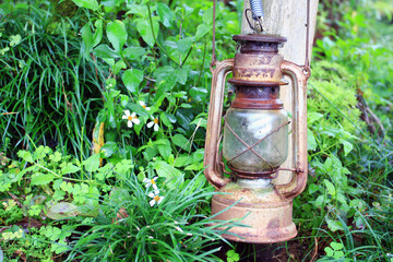 Lamp for the garden light decoration - Vintage lighting style
