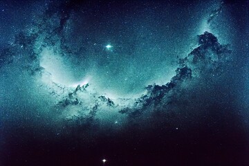 Colorful night sky space. nebula and galaxies in space. astronomy concept background.	