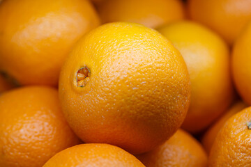 fresh oranges background sale in supermarket