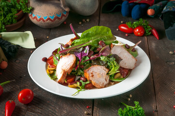meat with vegetables