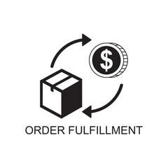 order fulfillment icon , delivery icon