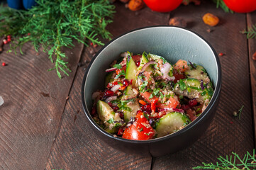 salad with vegetables