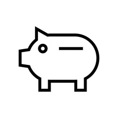Money piggy bank vector icon symbol design