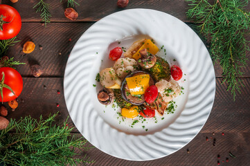 salad with vegetables