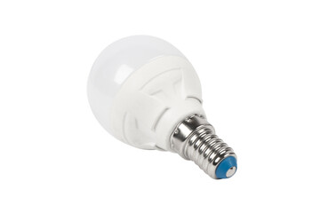 LED light bulb isolated on white background. Energy super saving electric lamp
