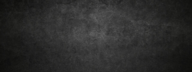 Fototapeta Black texture chalk board and black board background. stone concrete texture grunge backdrop background anthracite panorama. Panorama dark grey black slate background or texture. obraz