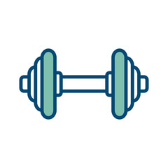 barbell icon vector design template in white background