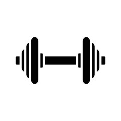 barbell icon vector design template in white background