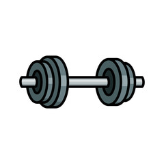 barbell icon vector design template in white background