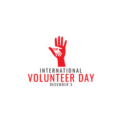International Volunteer Day  logos  vector  designs