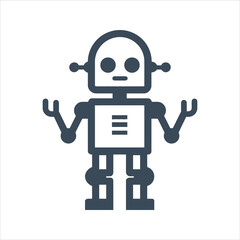  Artificial intelligence robot icon. Robot icon