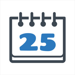 Calendar or appointment schedule icon. Event plan icon