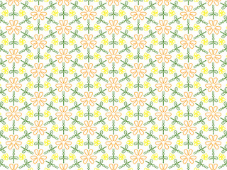Abstract background pattern seamless flowers